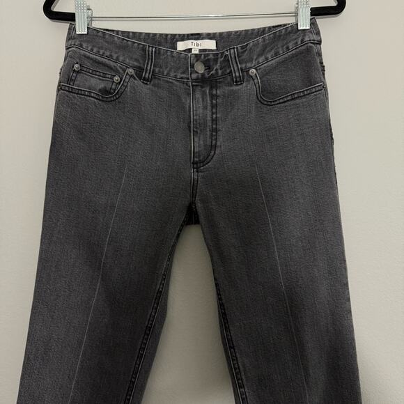 Tibi Stretch Denim Elfie Midrise Straight Leg Jean
Asymmetrical Pockets Size 25 - Picture 5 of 13
